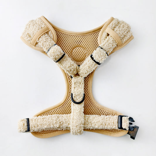 Teddy Heart Harness Beige