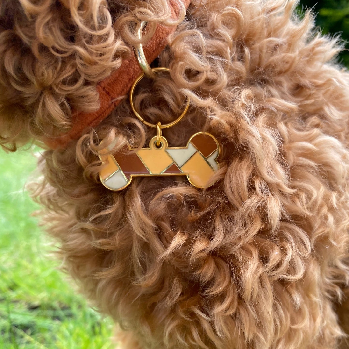 ID TAG - Bone Beige/Brown