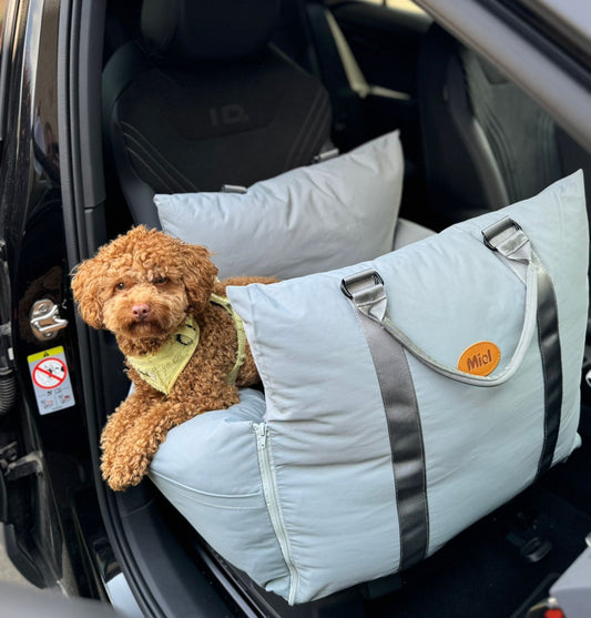 Luxury Dog Car Seat Light Blue - MIEL