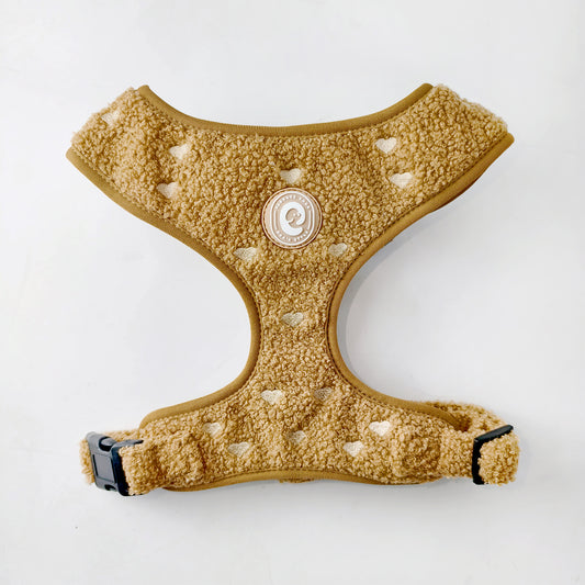 Teddy Heart Harness Brown