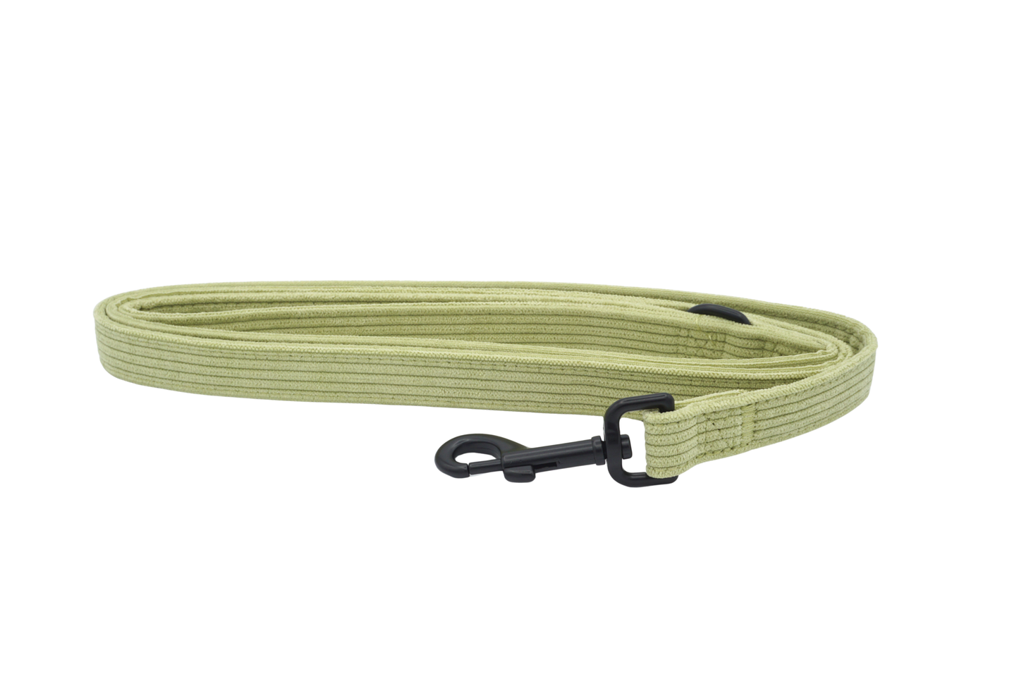 Corduroy Heart Leash - Green