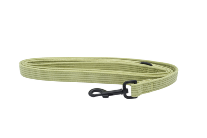 Corduroy Heart Leash - Green