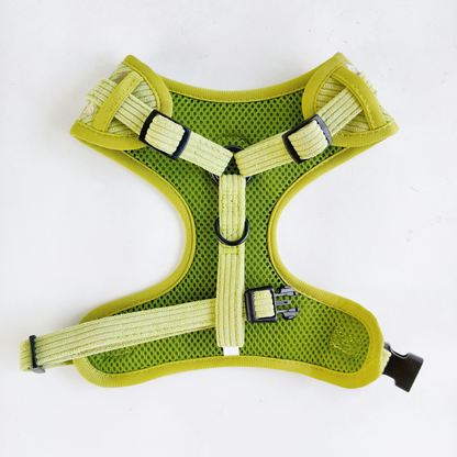 Corduroy Heart Harness - Green