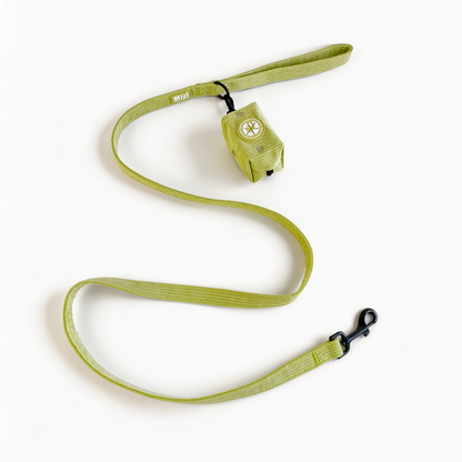 Corduroy Heart Poopbagholder - Green