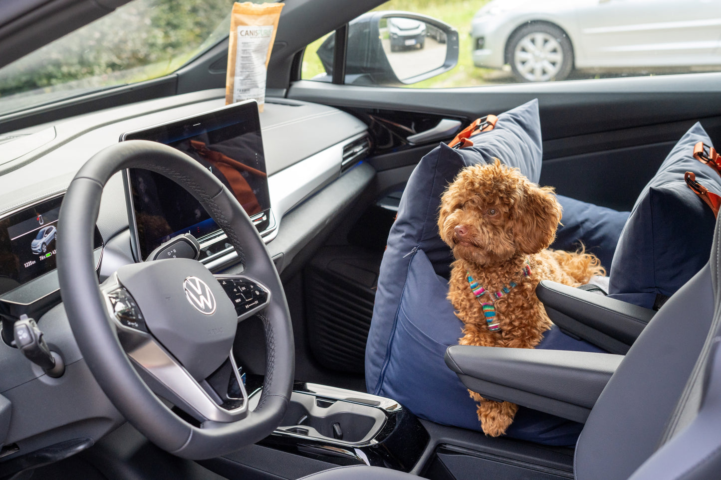 Luxury Dog Car Seat Navy - MIEL